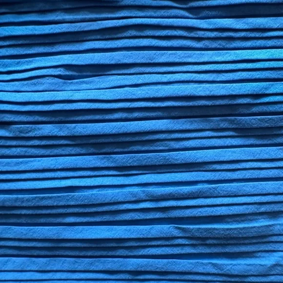 Madewell Blue Ruched Crop Top poplin cotton size 8 NEW NWT - Picture 5 of 7